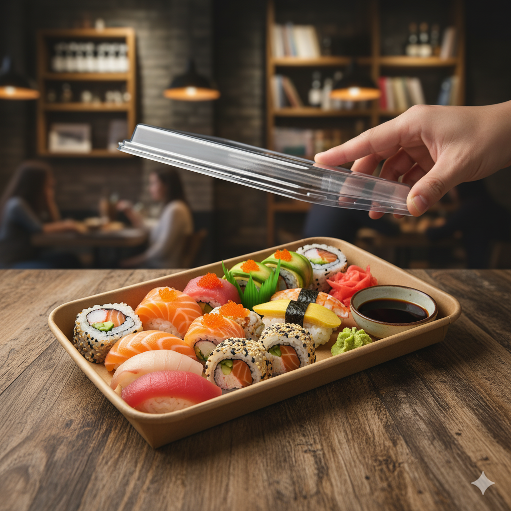 Kraft Paper Sushi Trays