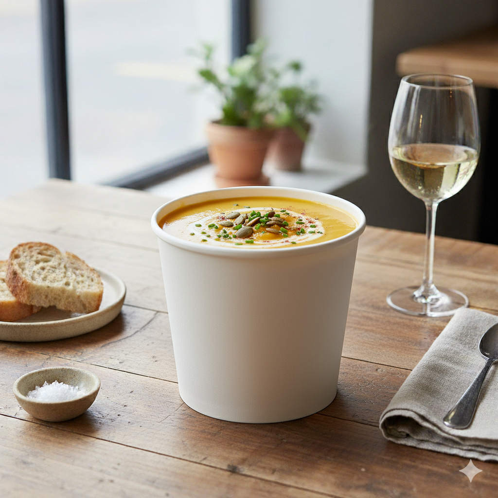 Kraft Paper Soup Containers