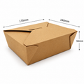1000ml Kraft Takeaway Box No.5 - 200pk