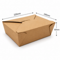 1400ml Kraft Takeaway Box - 200pk