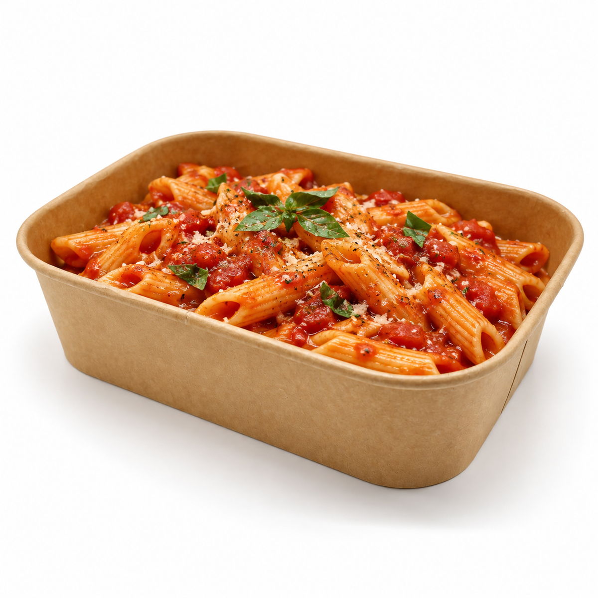 500ml Rectangular V2 Kraft - 300PK