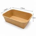 650ml Rectangle Kraft Container V1 - 600pk