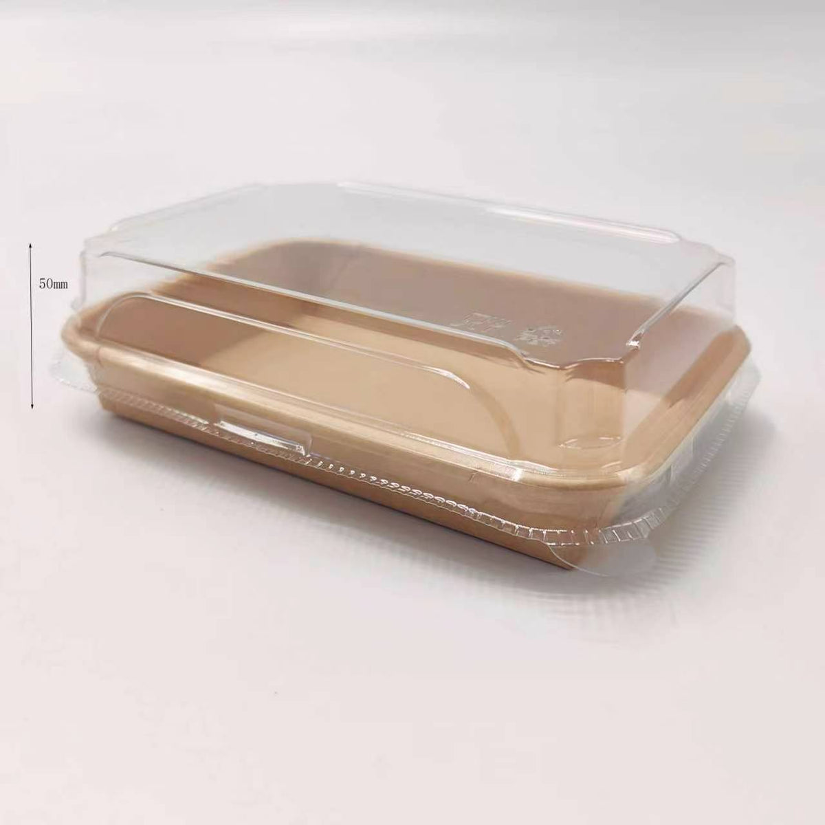 No.5 Kraft Paper Sushi Tray 600pcs - Disposable Takeaway Packaging